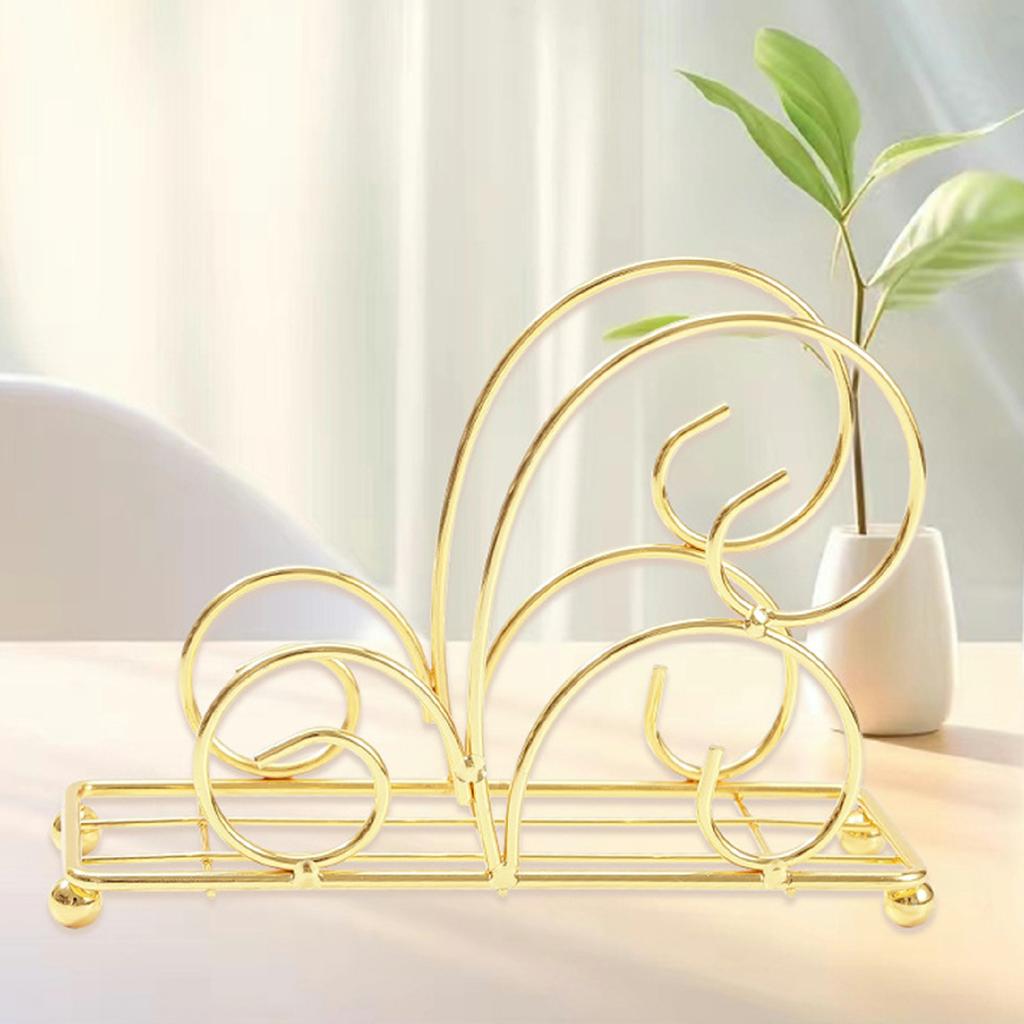 Iron Napkin Holder Metal Tissue Dispenser for Cafe/Hotel/Restaurant Table Organizer