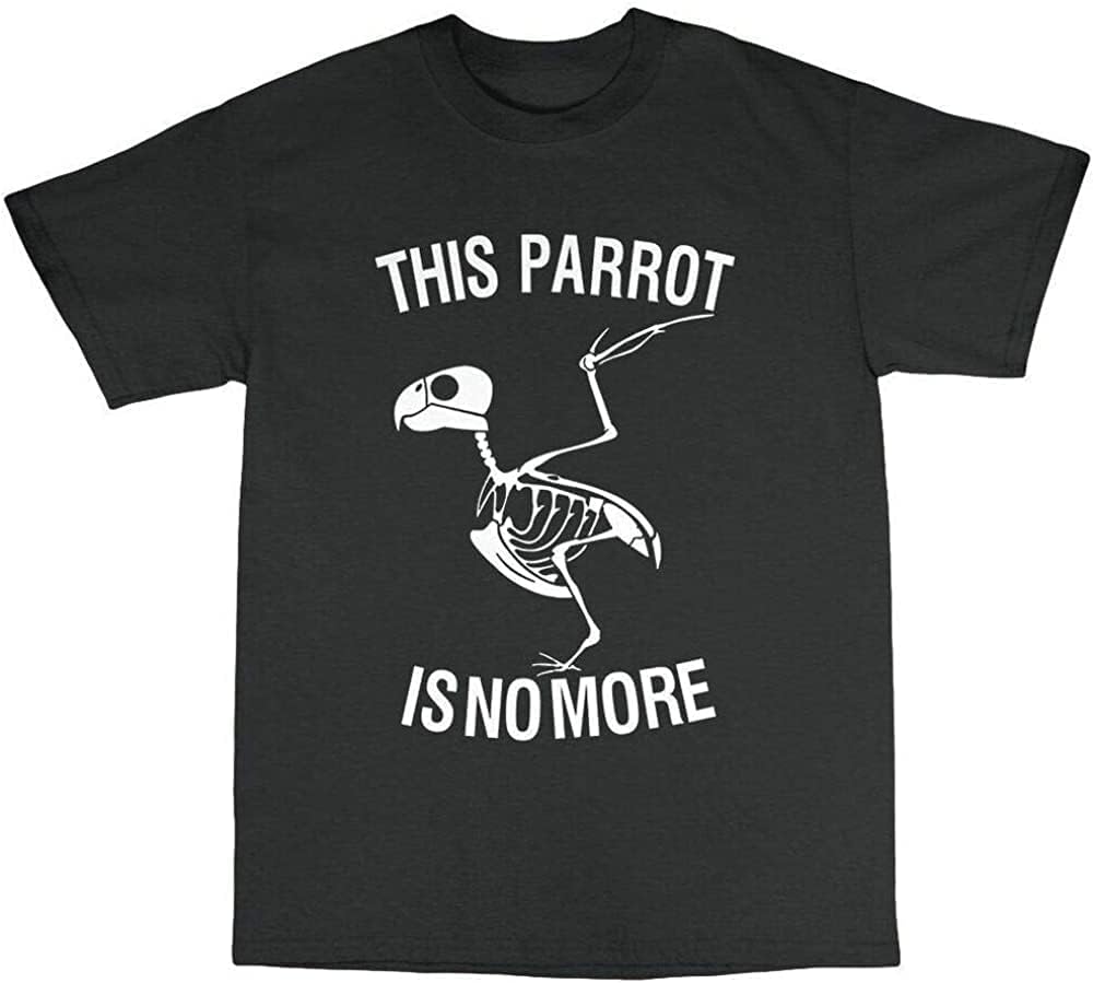 Dead Parrot Monty Python Inspired T-Shirt 100% Cotton Flying Circus Pythons_2 Men T-Shirt XS чёрный