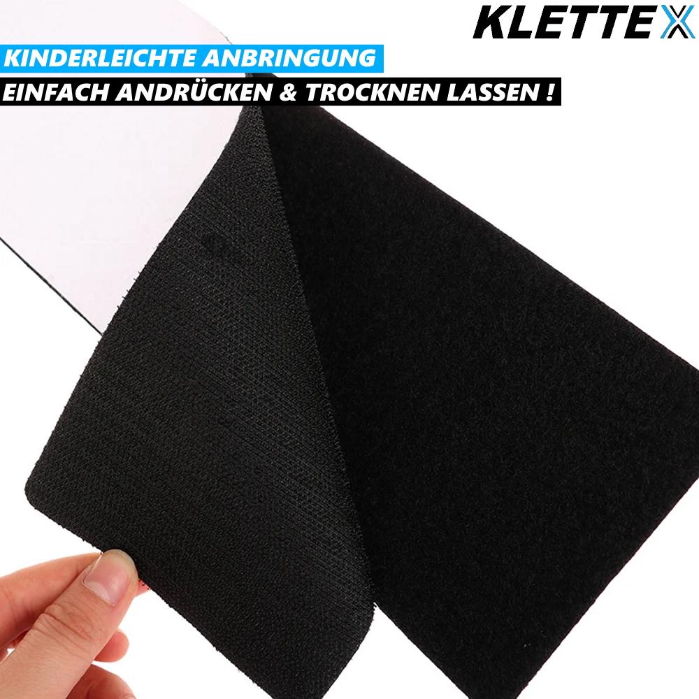 KLETTEX 2x Kennzeichenhalter Rahmenlos Nummernschildhalter selbstklebend KFZ