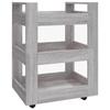 816822 vidaXL Chariot de cuisine Sonoma gris 60x45x80 cm Bois d'ingénierie