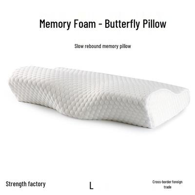 Oreiller papillon en mousse à mémoire de forme: Soutien de la colonne cervicale et aide au sommeil