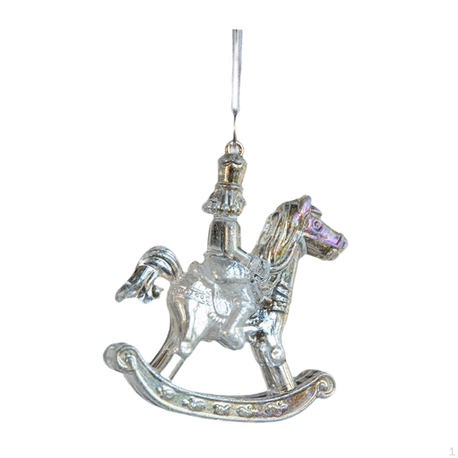 

Рождественские украшения, украшения, декоративные подвески, рождественские украшения для венков на год 1 Rocking Horse
