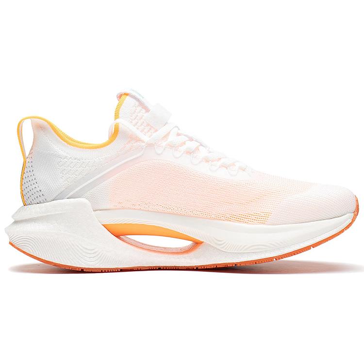 Li Ning Shadow Essential  Cushioning Lightweight Rebound Low top Running Shoes Men's Fluorescent Mango Orange ARRS003-12