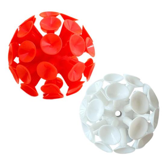 9CM 3D Suction Cup Ball Anxiety Stress Relief TPR Sticky Ball Toss