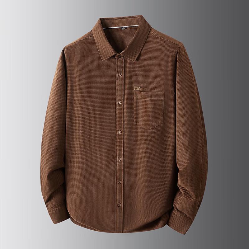 

Dibinze Men s Plus Size Cotton Long Sleeve Casual Shirt 4XL