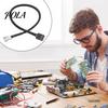 Computer Cooling System Cable Adapter Maximize Performance Durable 4-Pin Fan Efficient Ideal for CPU Graphics Card Fans Black Casing
