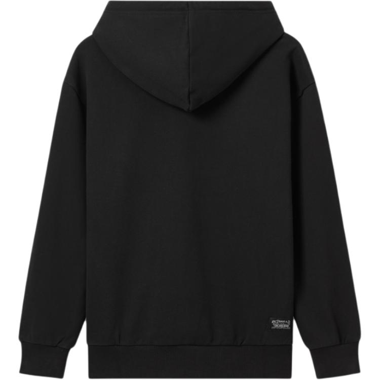 Levis Casual Loose Soft Comfortable Hooded Long Sleeve Sweatshirt Men sweatshirt Black 0018O-0003