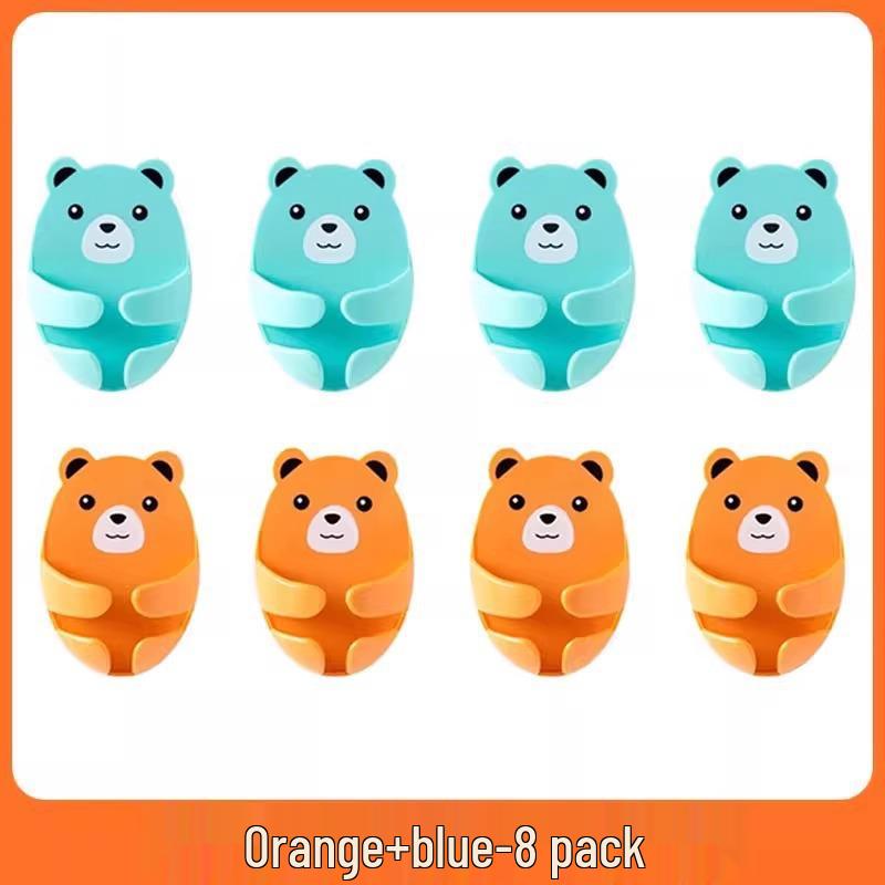 

Bear-Shaped Plug Hook: No-Punch Cartoon Bear for Kitchen & Home Socket Storage