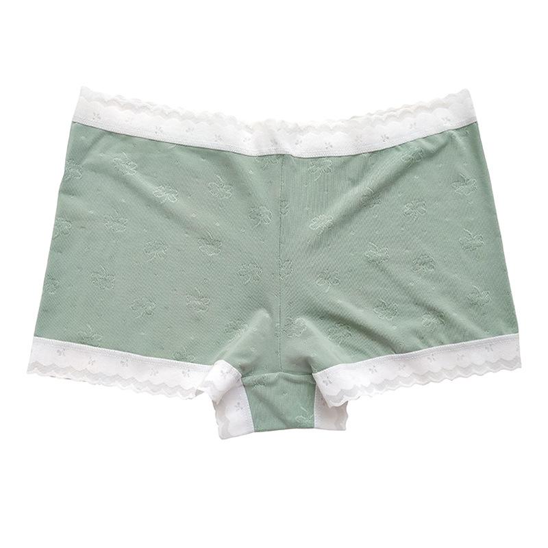 Girls' Mid-Waist Anti-Wrinkle Boxer Briefs - Summer Solid Color Shorts