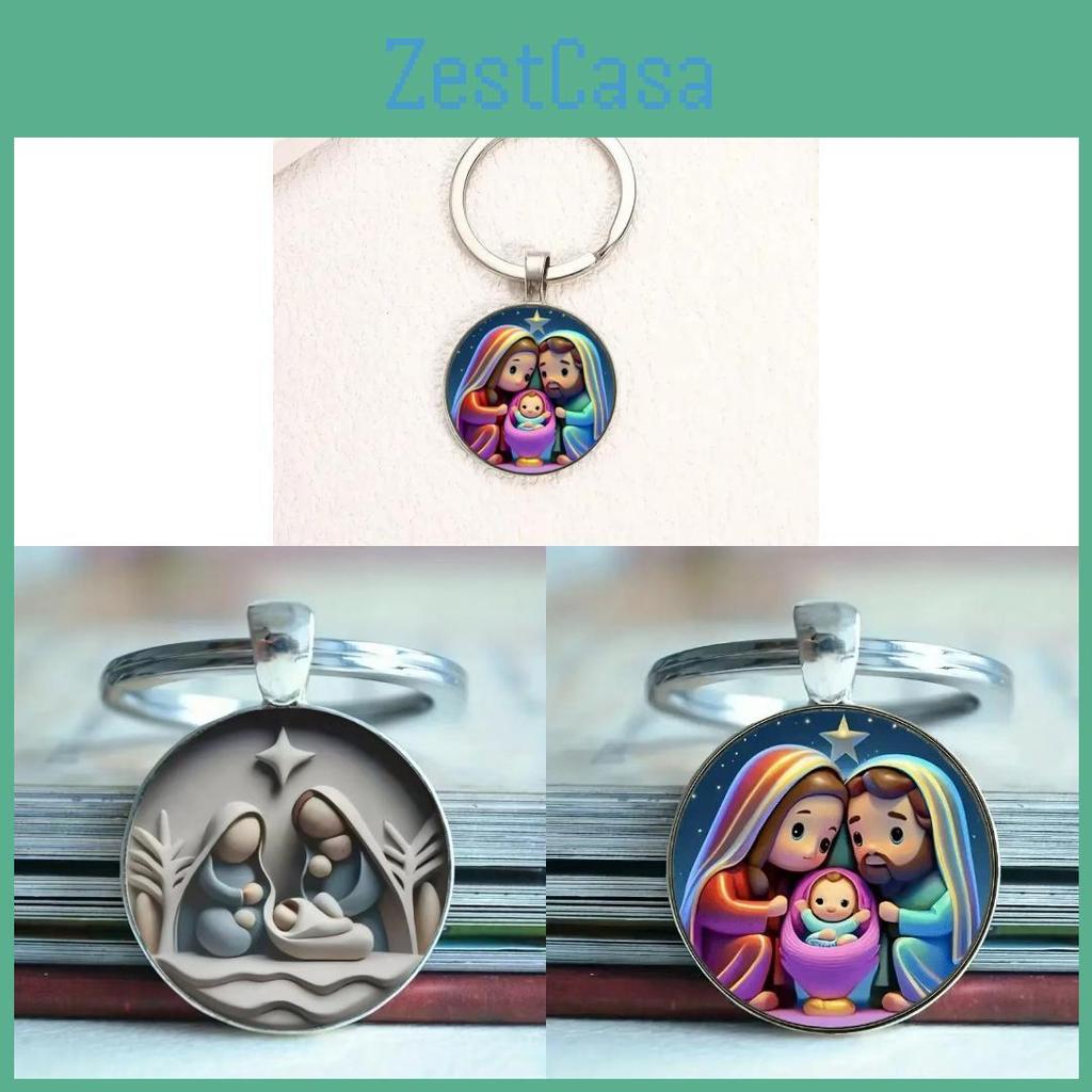 European Keyring Modern Key Holder With Silver Finish For Universal Storage Key