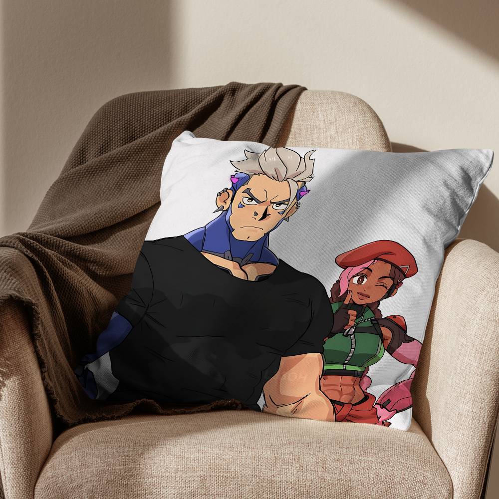 Game Jetpack Cat Overwatch Sierra Sombra Cushion Cover Suitable For Sofa Car Bedroom Office Cushions Decorative Pillow Case