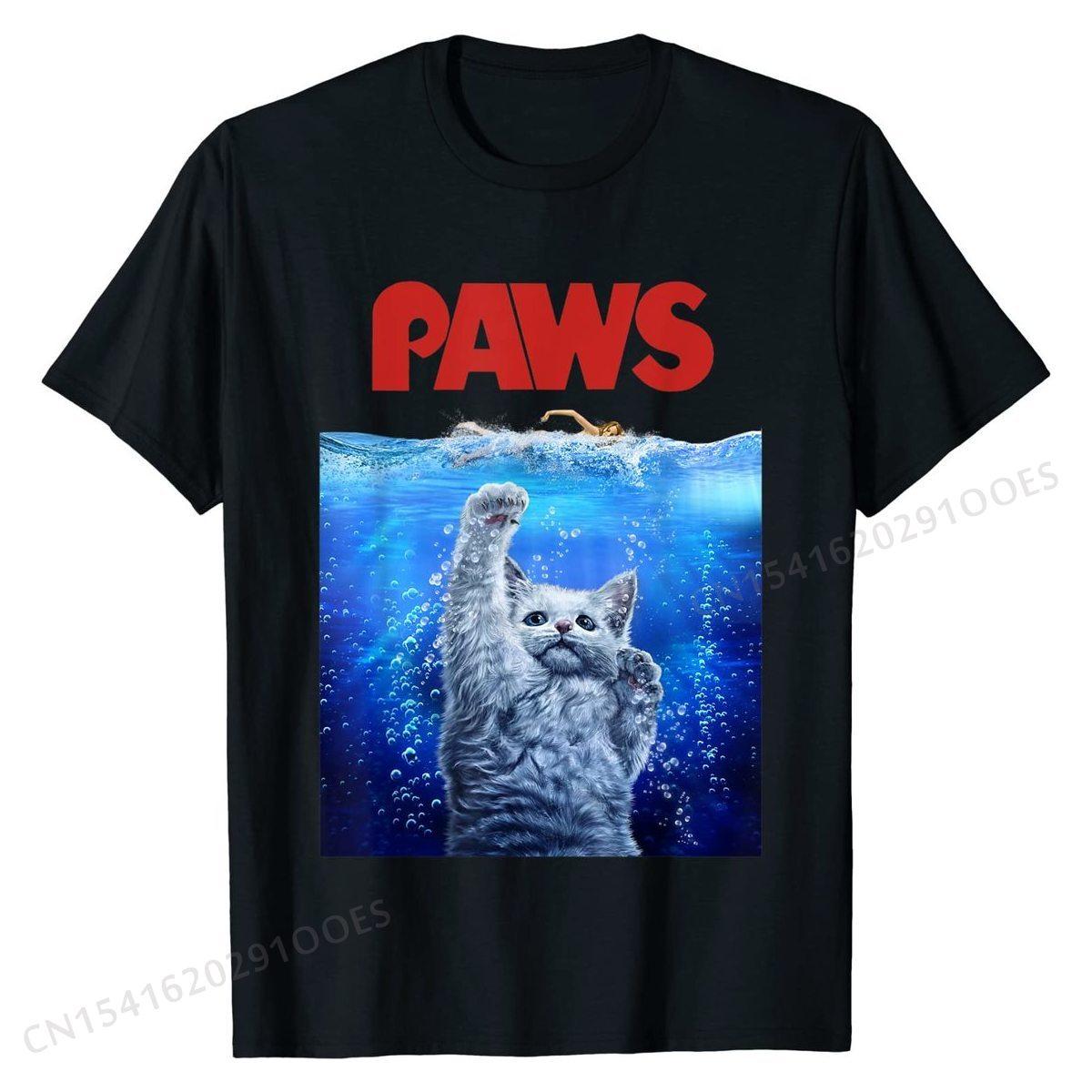 

T-Shirt, White Siamese Cat Threat from the Deep Sea, PAWS Brand 3D Printed Top T-shirts Cotton Adult Tops T Shirt Europe 4XL
