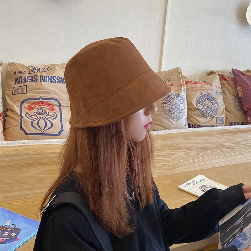Brim Wide Chic Suedelook Bucket Hat Comfortable And Stylish For All Seasons