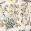 Retro Wisteria Shadow Edge Creative Stickers - Romantic Floral DIY Journal Décor