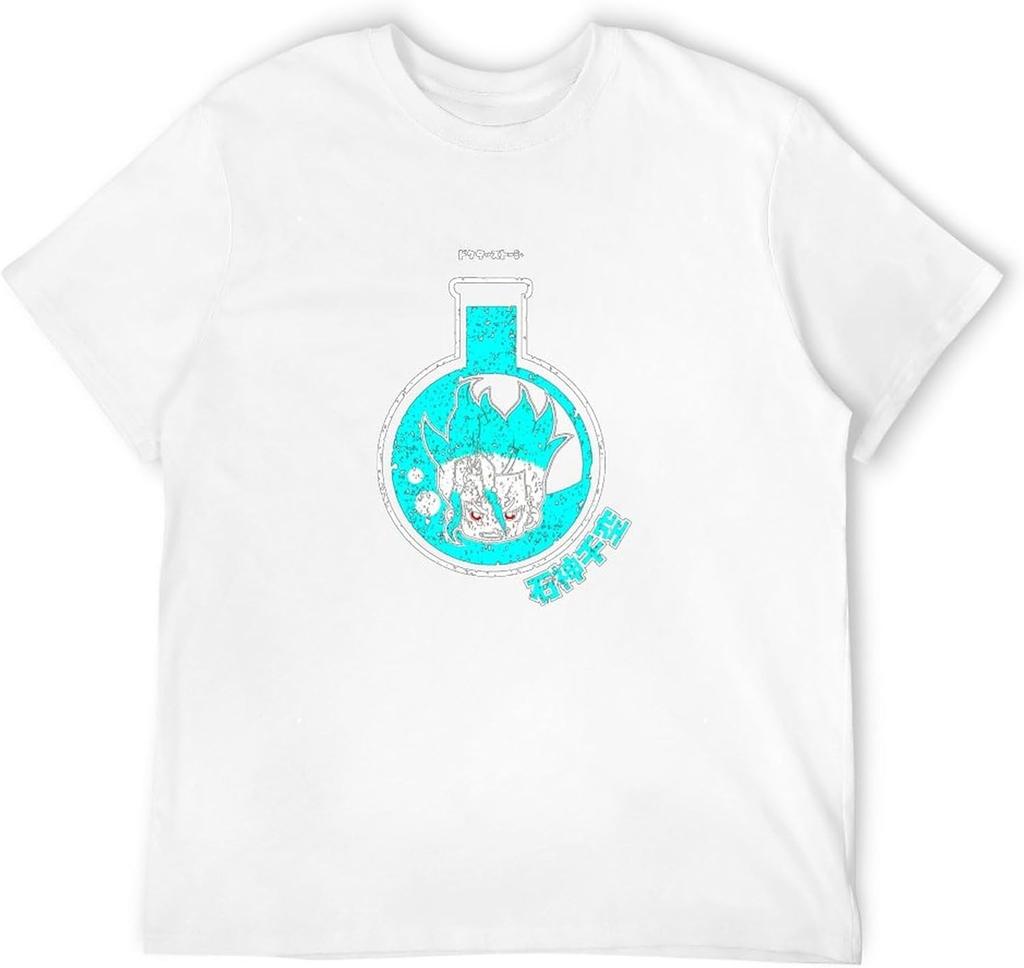 Senku Chibi Print Cotton Funny T Shirts Dr Stone Ishigami Tsukasa Post Men Fashion Streetwear T Shirt