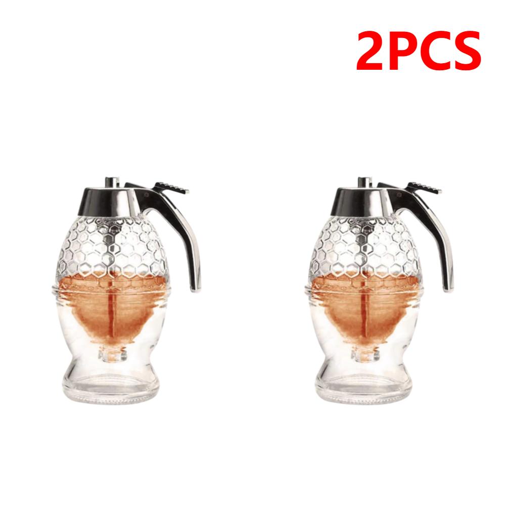 

2-5 шт. Стеклянный диспенсер для меда в форме бриллианта, большая емкость, многофункциональная бутылка для масла, диспенсеры для уксуса и соусов, кухонный инструмент