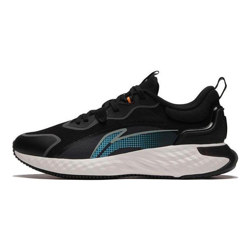 LiNing Protection Cloud Men Fabric TPU Cushioned Low Top Casual Shoes Black AGLS211-2 43