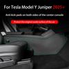 For Tesla Model Y Juniper 2025+ Center Console Two Side Panel Anti Kick Pad Protector Leather Sticker Foot Cover Car Accessories