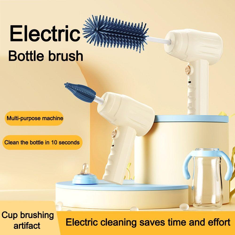 Wireless Electric Baby Bottle Brush Rechargeable Bottle Cleaner Electric Rotating Scrubber