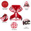 Mesh Nylon Dog Harness Cute Printed Puppy Harnesses Vest Soft Breathable Pet Vests Adjustable For Small Medium Large Dogs Pug