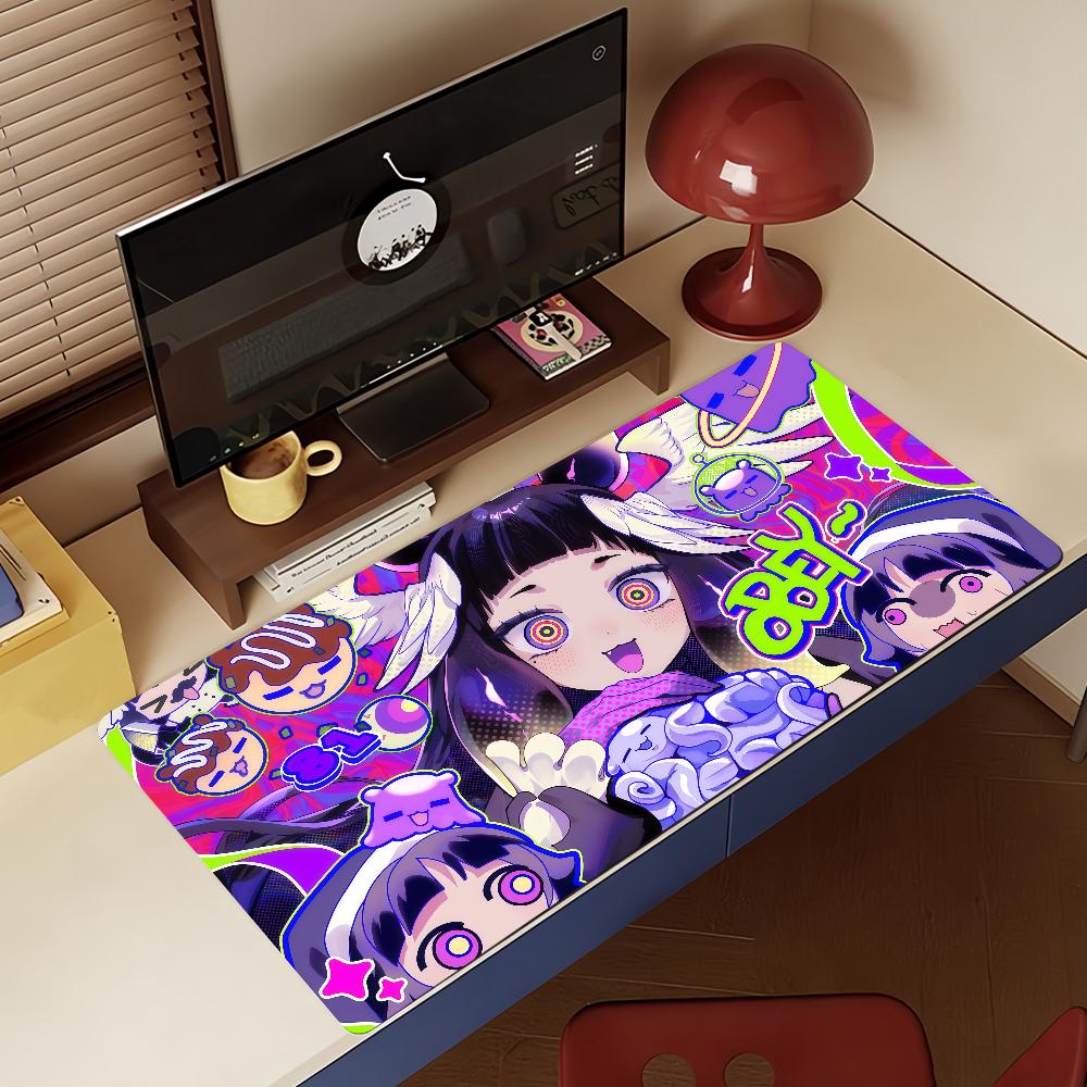 Singer N-Ninomae Ina Nis VTuber Mouse Pad Non-slip Rubber Gamer Balance Computer Mat Decoracion Deskmat Laptop Office Large