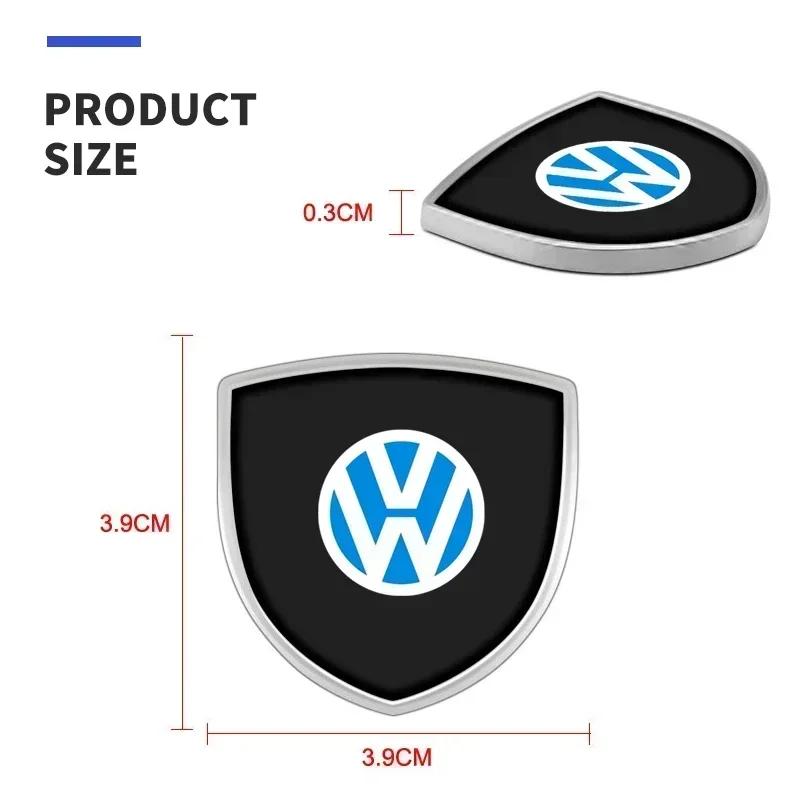 1PCS 3D Metal Car Emblem Rear Trunk Side Window Body Sticker For Volkswagen VW Golf 4 7 MK3 4 7 Touran Polo Passat Accessories