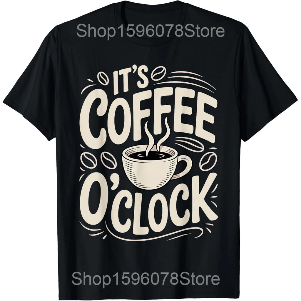 I Need Coffee Funny Cups Battery Beans Coffee T Shirts Men Cotton Humor Streetwear Tee Shirt Short Sleeve Unisex Loose Clothing