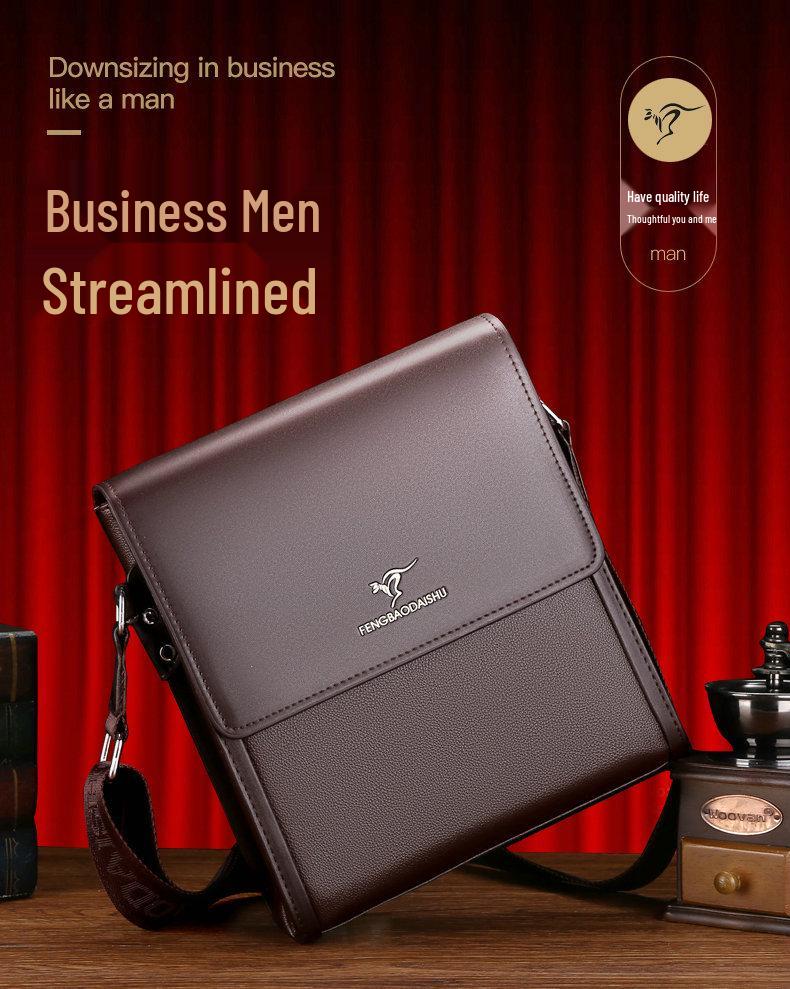 2025 Herren Umhängetasche mit großem Fassungsvermögen für Business Casual - Horizontale & Vertikale Tablet-Stile