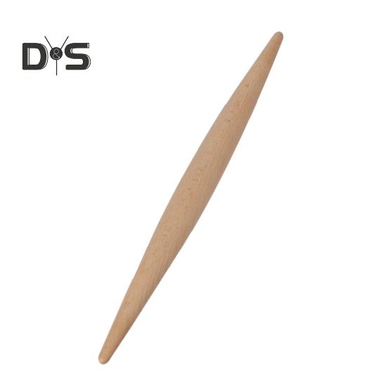 

Скалка с антипригарным покрытием с двойным наконечником, скалка из тонкого дерева, мастерство изготовления, поставка тортов и макаронных изделий 28cm