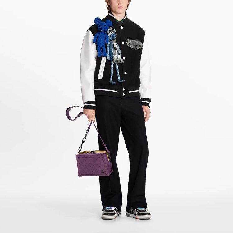 Louis Vuitton SS22 Baseball Jacket Men's Black 1A8PMK
