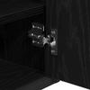 Bathroom Furniture Set 3 Pcs Black Oak Effect Wood Based Material