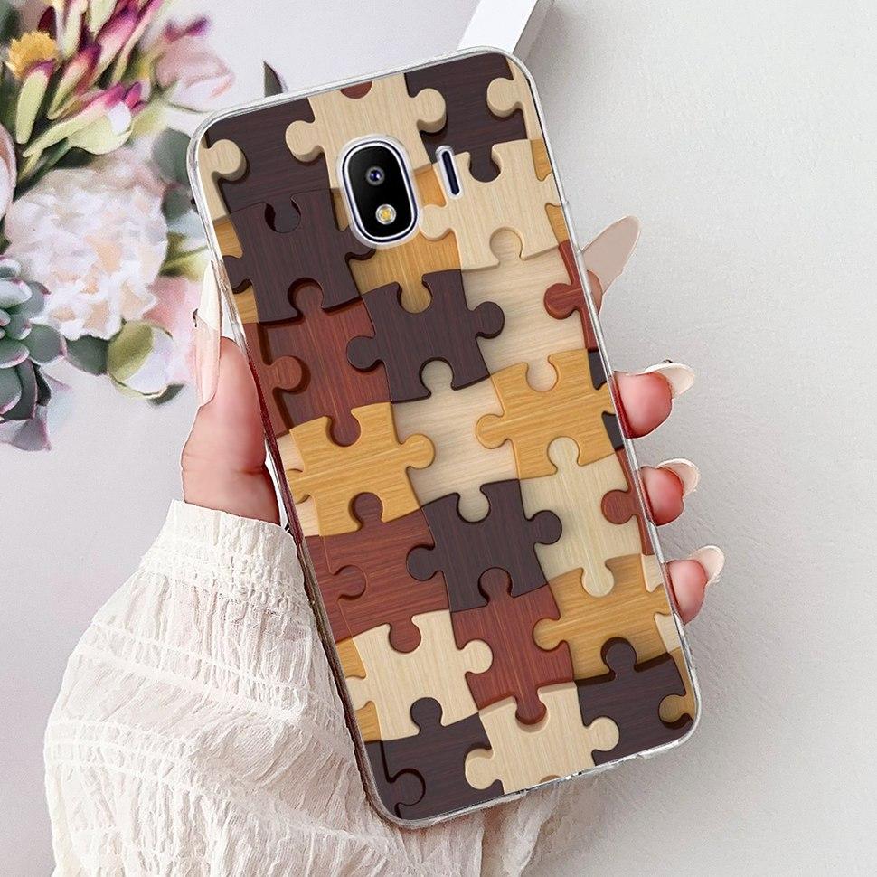 For Galaxy J4 2018 Case SM-J400F Fashion Painted Cover Soft Silicone Phone Case For Samsung Galaxy J4 2018 Fundas Capa Bags