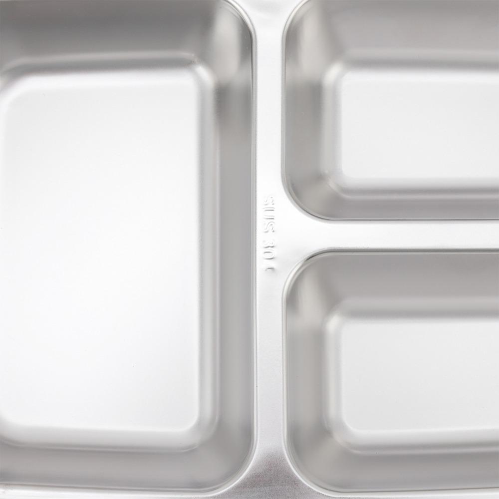 304 Stainless Steel Insulated Lunch Box 3 Compartment Bento Lunch Box For Camping