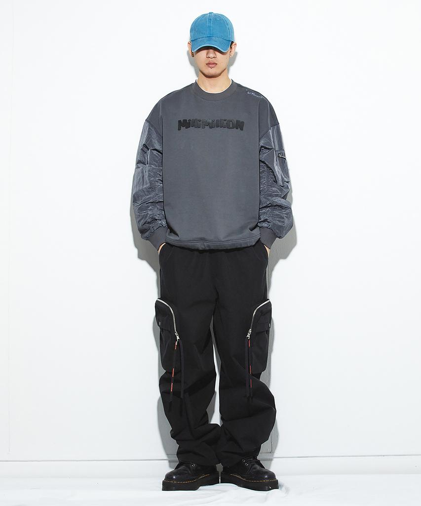 Millimillieon Basalt Big Pocket Cargo Pants B04-Black