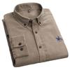Men's Vintage Corduroy Long Sleeve Shirt - Pure Cotton Business Casual