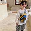 Colorful Patchwork Polyester Children's Waist Bag Stylish Baby Money Purse For Kids