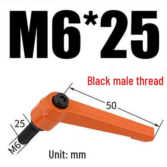 Adjustable Ratchet Handle L-Shaped Wrench with M5/M10/M16 Set Screw 7-Shaped Quick Lock Bolt
