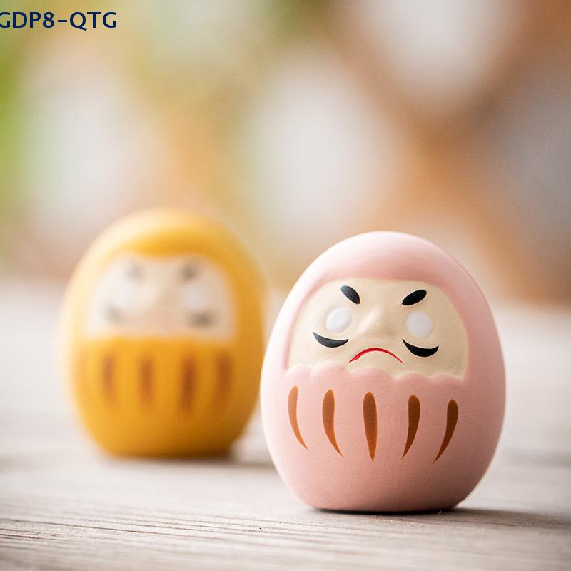 CALDO! Bambola Daruma in ceramica giapponese Artigianato Portafortuna Ornamento della fortuna Paesaggio Decorazione della casa Accessori in miniatura Regali