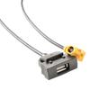 High Quality USB Interface Cable for Skoda For Octavia RCD510 RSN315 Black