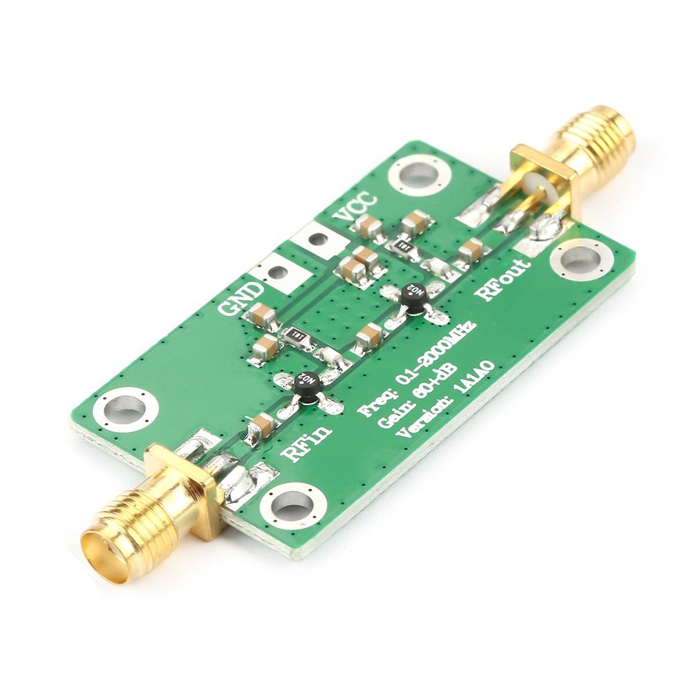 0.1 2000MHz Wzmocnienie 60dB Szerokopasmowy Wzmacniacz RF LNA 0.1 2GHz
