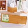 Bamboo Facial Tissue Box Holder/Cover for Kleenex Wooden Tissue Paper Boxes Holder Dispenser (Rectangular)