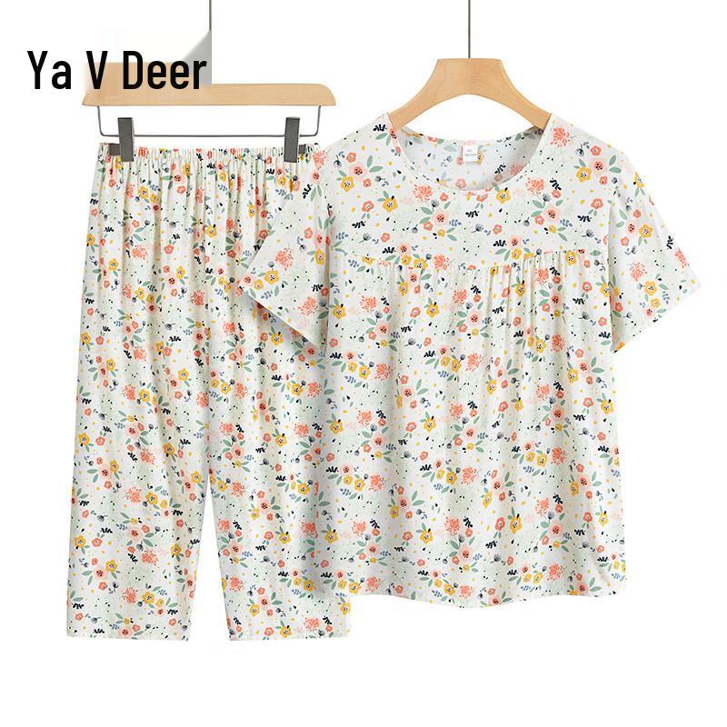 Yalu 2026 Women s Summer Short-Sleeve Loose Two-Piece Set 4XL