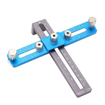 Schrankgriff Schablone Werkzeug Aluminiumlegierung Lochpositionierer Bohrschablone für Holzbearbeitung