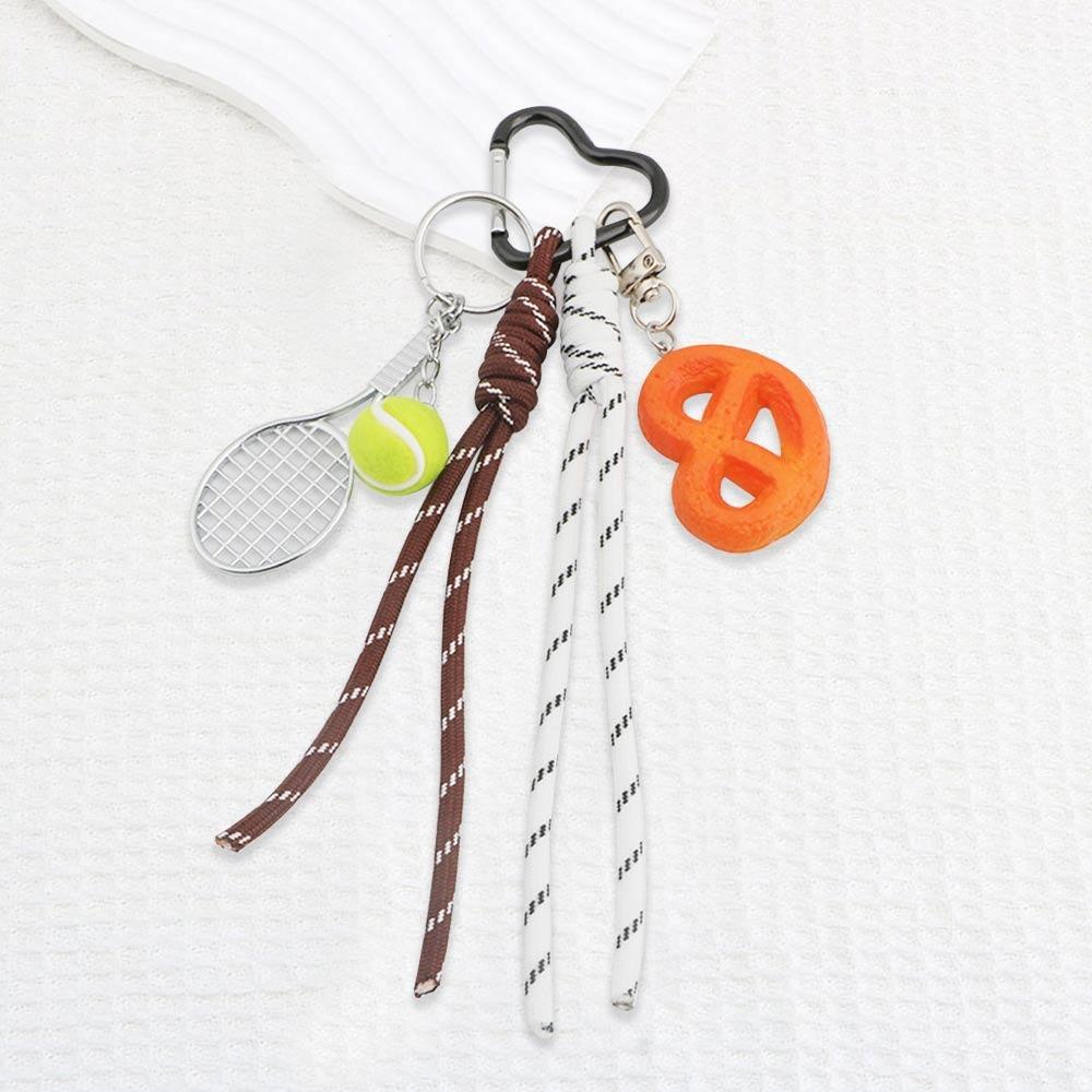 

Braided Straps Bag Keychain String Bag Charms Colored Rope Charms Bags Keychain DIY Bag Decorations Pendant Keychain