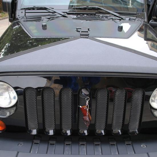 Přední kryt kapoty Bra T-Style Chránič pro Jeep Wrangler JK 2007-17 Černý