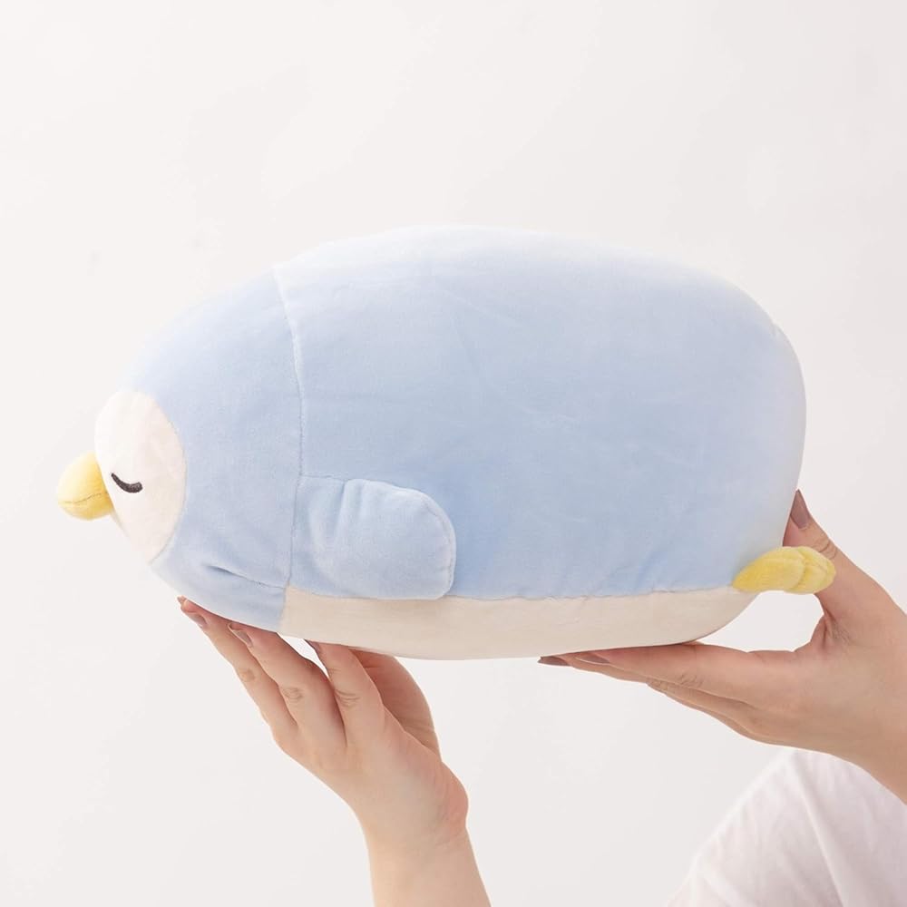 Ribuhato Bolster Cushion Polyester Marshmallow Animal Penguin 27cm Soft Plush Pillow