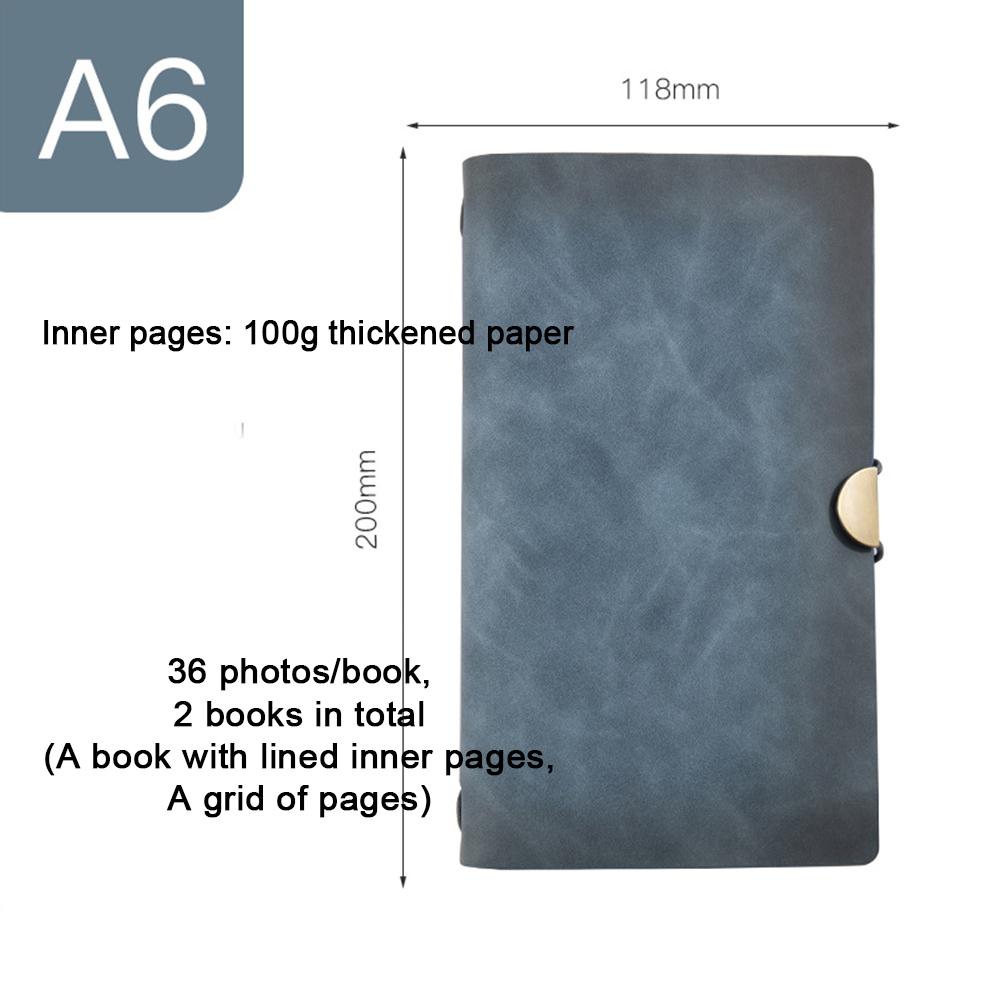 

(Логотип можно выгравировать) Блокнот А6 с кожаным ремешком, небольшой дорожный блокнот, гроссбух, дневник путешествий студента, памятка A6 синий