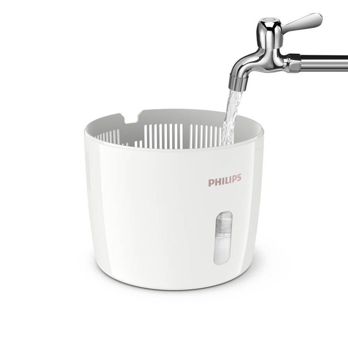 Humidificateur D'air - PHILIPS - HU2716/10 - Série 2000 - Silencieux & Connecté - Jusqu'à 32m² - Blanc