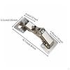Stainless Steel Wardrobe Hinge Adjustable Angle Gentle Close Cabinet for DIY Enthusiasts 3