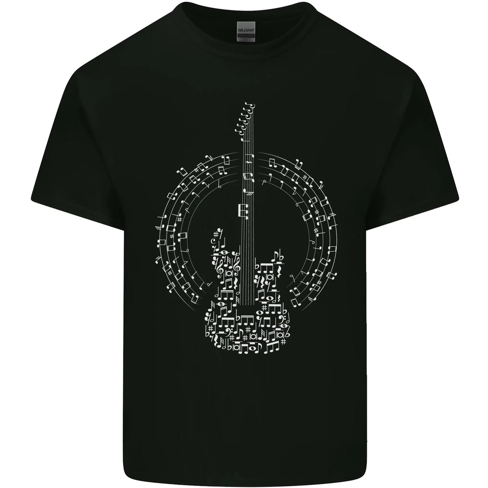 Guitar Notes Electric Guitarist Player Rock Kids T-Shirt Childrens S